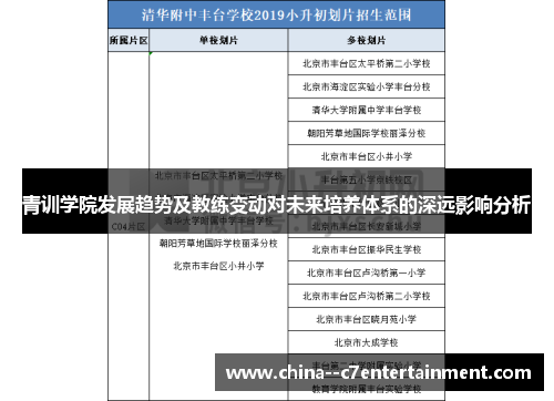 青训学院发展趋势及教练变动对未来培养体系的深远影响分析